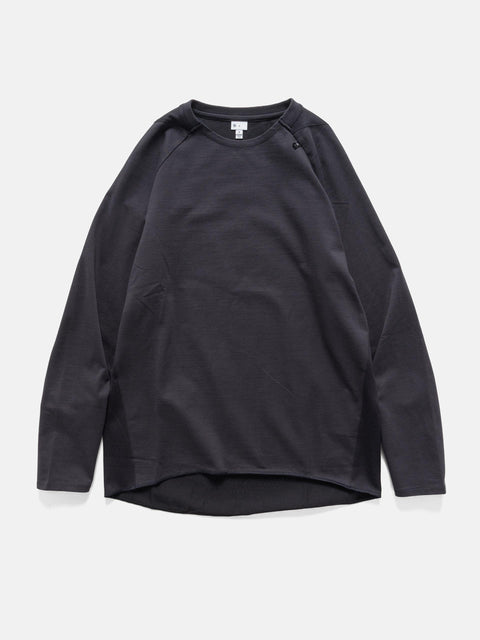 Goldwin 0 Paneled Mesh L/S Top Ink Black, T-Shirts