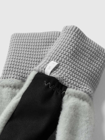 Goldwin 0 Wool Fleece Gloves Natural Gray, Gloves