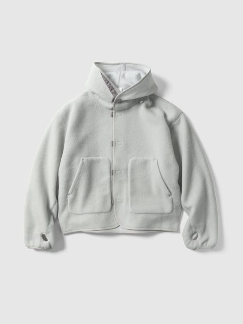 Goldwin 0 Wool Fleece Hoodie Natural Gray, Hoodies