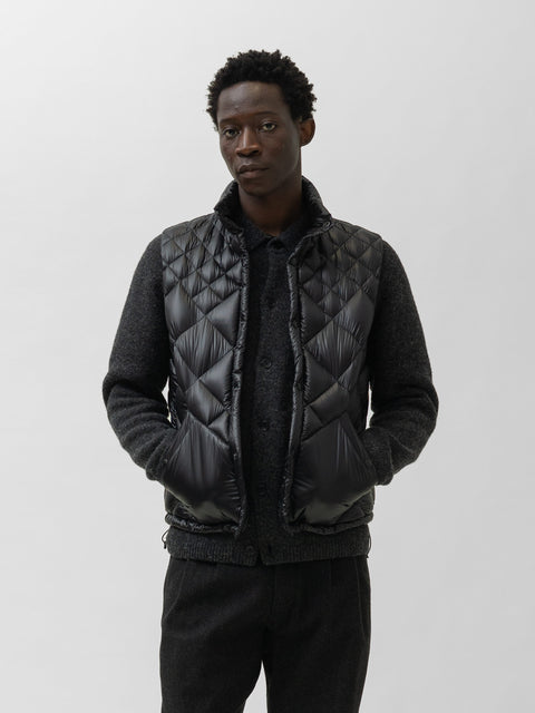 HAVEN / NANGA Skyline Vest - Nylon Ripstop / Goose Down Black, Vests