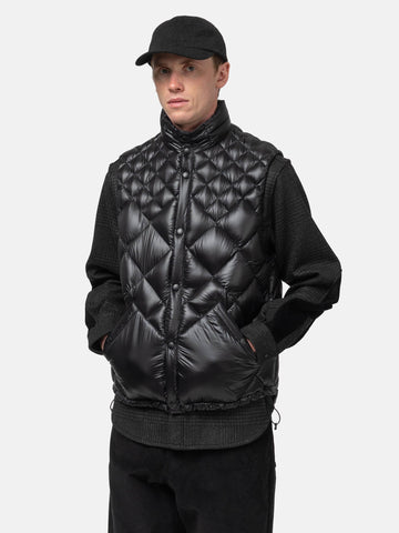 HAVEN / NANGA Skyline Vest - Nylon Ripstop / Goose Down Black, Vests