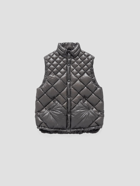 HAVEN / NANGA Skyline Vest - Nylon Ripstop / Goose Down Grey, Vests