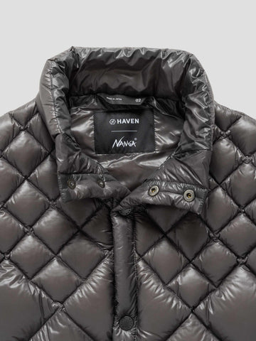HAVEN / NANGA Skyline Vest - Nylon Ripstop / Goose Down Grey, Vests
