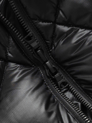 HAVEN / NANGA Skyline Zip Jacket - Nylon Ripstop / Goose Down Black, Down Jackets