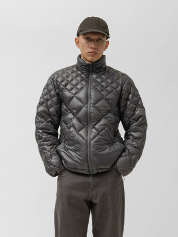 HAVEN / NANGA Skyline Zip Jacket - Nylon Ripstop / Goose Down Grey, Down Jackets