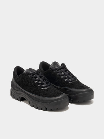 HAVEN / TARVAS Easy Hiker Hairy Suede Black, Shoes