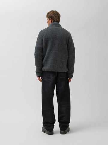 HAVEN Alpine Jacket - Melange Wool Charcoal, Fleece Jackets