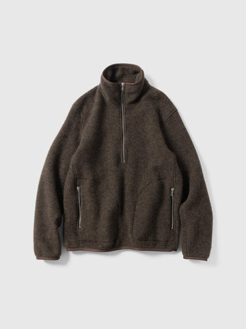 HAVEN Alpine 1/2 Zip Pullover - Melange Wool Earth, Fleece