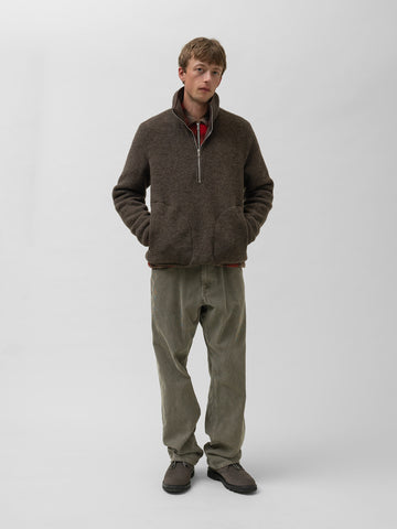 HAVEN Alpine 1/2 Zip Pullover - Melange Wool Earth, Fleece