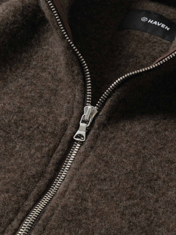 HAVEN Alpine 1/2 Zip Pullover - Melange Wool Earth, Fleece