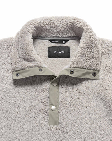 HAVEN (ARCHIVE) Alpine Pullover - Polartec® High Loft™ Fleece Stone, Sweaters