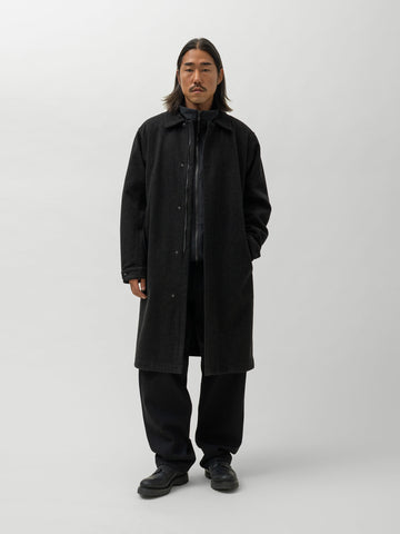 HAVEN Bureau Overcoat - Loro Piana Storm System Wool Charcoal, Coats