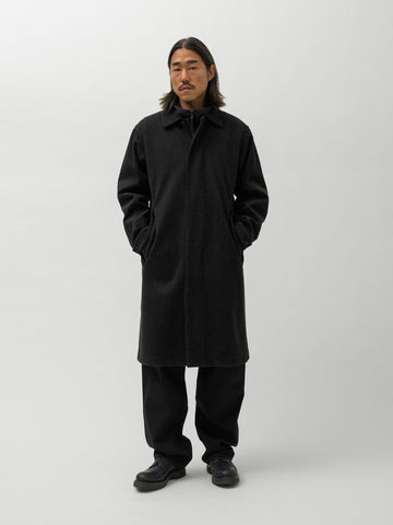 HAVEN Bureau Overcoat - Loro Piana Storm System Wool Charcoal, Coats