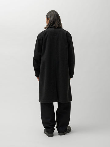 HAVEN Bureau Overcoat - Loro Piana Storm System Wool Charcoal, Coats
