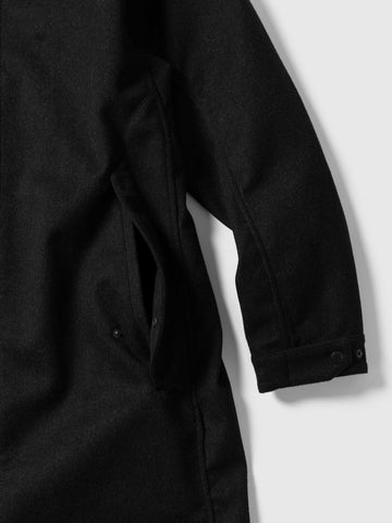 HAVEN Bureau Overcoat - Loro Piana Storm System Wool Charcoal, Coats
