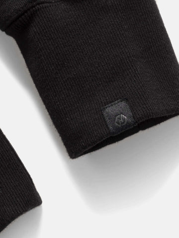 HAVEN Excel 1/4 Zip Hoodie - Urake Cotton Terry Black, Hoodies