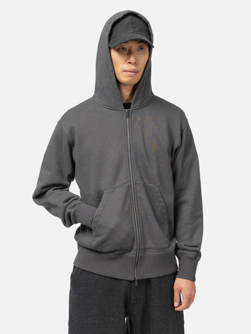 HAVEN Excel Full Zip Hoodie - Urake Cotton Terry Graphite, Hoodies