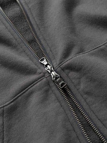 HAVEN Excel Full Zip Hoodie - Urake Cotton Terry Graphite, Hoodies