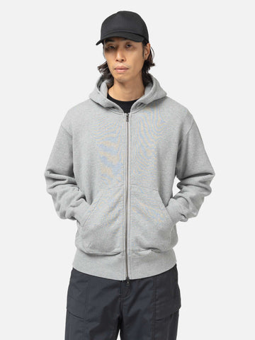 HAVEN Excel Full Zip Hoodie - Urake Cotton Terry Heather Grey, Hoodies