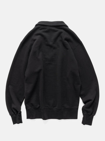 HAVEN Excel Zip Neck - Urake Cotton Terry Black, Sweatshirts