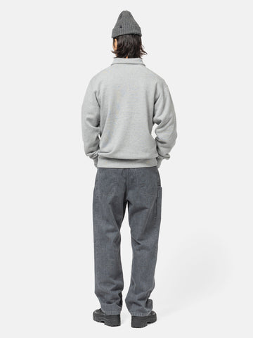 HAVEN Excel Zip Neck - Urake Cotton Terry Heather Grey, Sweatshirts