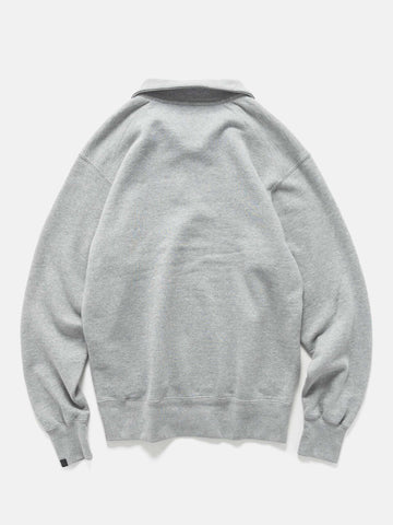 HAVEN Excel Zip Neck - Urake Cotton Terry Heather Grey, Sweatshirts