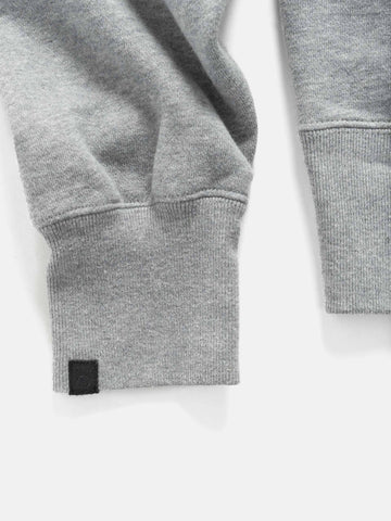 HAVEN Excel Zip Neck - Urake Cotton Terry Heather Grey, Sweatshirts