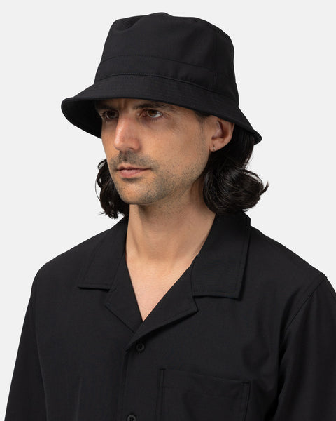 HAVEN Field Bucket Hat - Tropical Wool Black, Hats