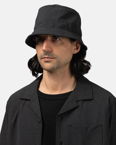 HAVEN Field Bucket Hat - Tropical Wool Charcoal, Hats