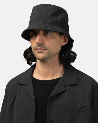 HAVEN Field Bucket Hat - Tropical Wool Charcoal, Hats