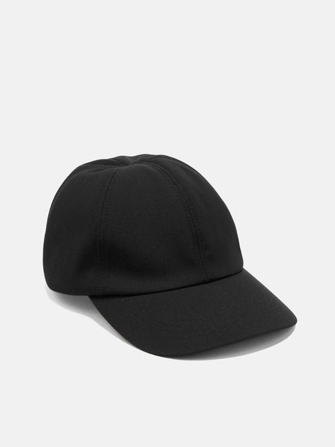 HAVEN Field Cap - Loro Piana Storm System 3L Wool Nylon Black, Caps