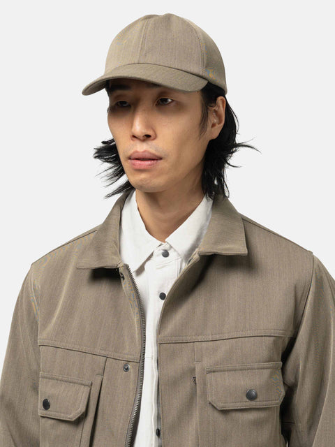 HAVEN Field Cap - Loro Piana Storm System 3L Wool Nylon Taupe, Caps