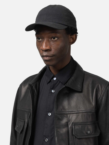 HAVEN Field Cap - Vintage Linen Poplin Black, Caps