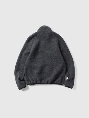 HAVEN Alpine Jacket - Melange Wool Charcoal, Fleece Jackets