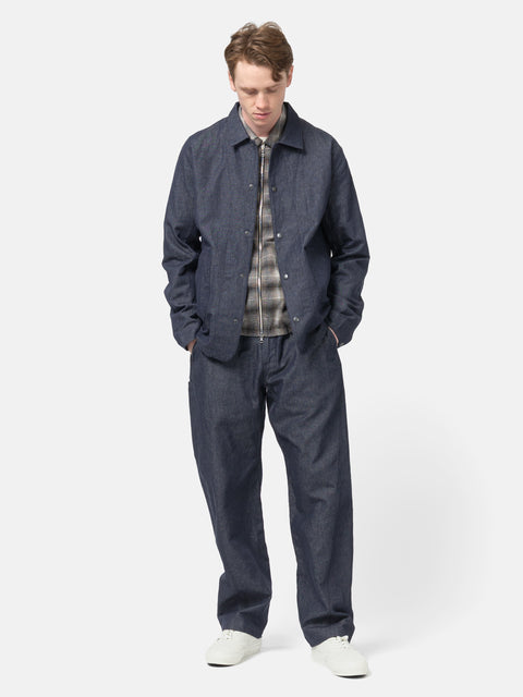 HAVEN Graft Coat - Cotton Linen Denim Indigo, Jackets