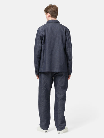 HAVEN Graft Coat - Cotton Linen Denim Indigo, Jackets