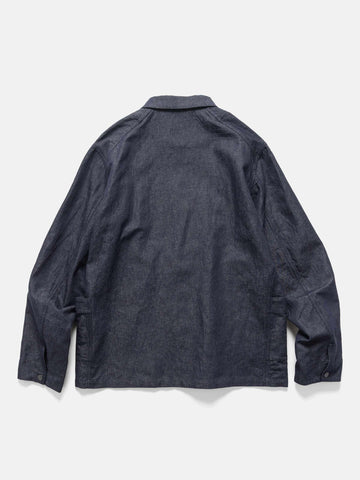 HAVEN Graft Coat - Cotton Linen Denim Indigo, Jackets