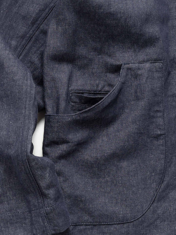HAVEN Graft Coat - Cotton Linen Denim Indigo, Jackets