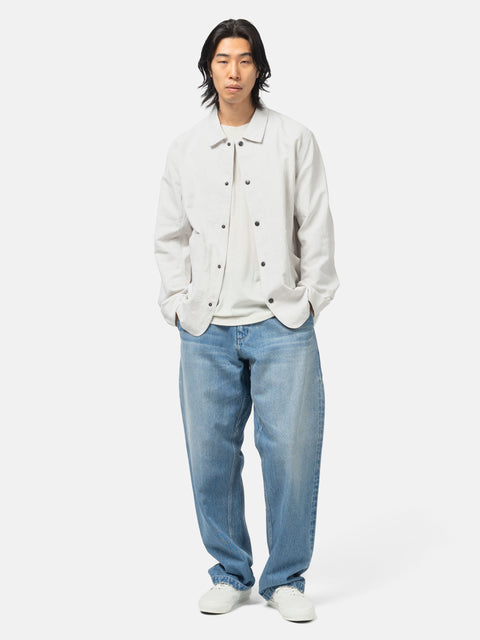 HAVEN Graft Coat - Cotton Linen Denim Ivory, Jackets