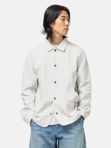HAVEN Graft Coat - Cotton Linen Denim Ivory, Jackets