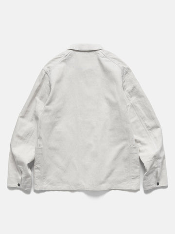 HAVEN Graft Coat - Cotton Linen Denim Ivory, Jackets