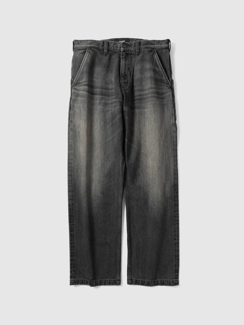 HAVEN Graft Pant - Suvin Cotton Denim Light Wash Black, Pants