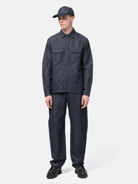 HAVEN Helix Pant - Cotton Linen Denim Indigo, Pants