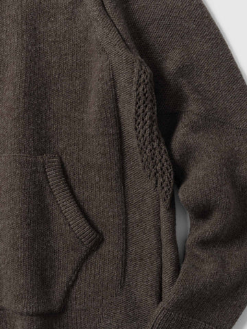 HAVEN Highland Hoodie - Merino Wool Cashmere Earth, Hoodies