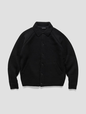 HAVEN Highland Knit Shirt - Merino Wool Cashmere Black, Sweaters