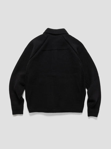HAVEN Highland Knit Shirt - Merino Wool Cashmere Black, Sweaters