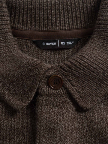HAVEN Highland Knit Shirt - Merino Wool Cashmere Earth, Sweaters