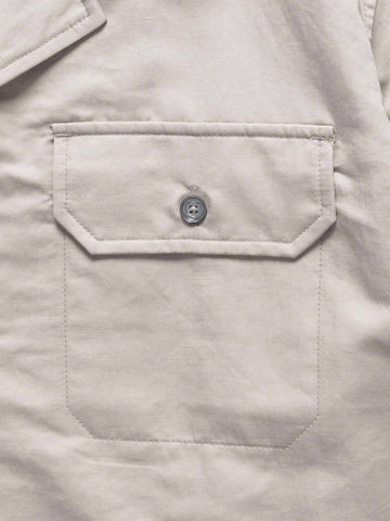 HAVEN Jasper Shirt - Cotton Linen Silk Stone, Shirts