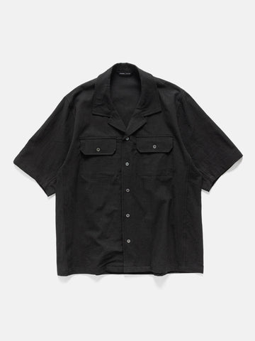 HAVEN Jasper Shirt - Vintage Linen Poplin Black, Shirts