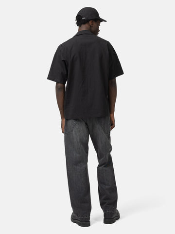 HAVEN Jasper Shirt - Vintage Linen Poplin Black, Shirts
